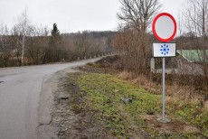 Перекриття ділянки дороги на зимовий період